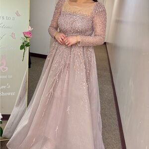 Embellished Pink Gown